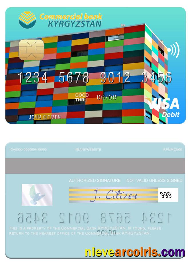 Kyrgyzstan Commercial Bank KYRGYZSTAN visa debit card